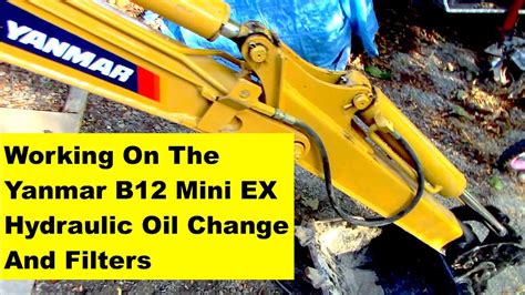 how to change hydraulic oil in mini digger|mini excavator hydraulic oil cooler.